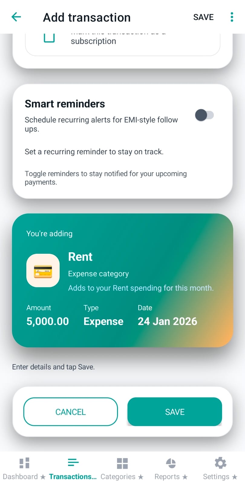 You're adding summary card